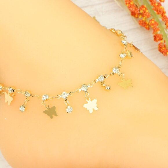 "Handmade Anklet – Elegant & Delicate Jewelry for Women | UNVRC1289 - Picture 1 of 10